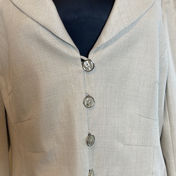 Escada Blazer, Wm’s Sz 42, cream color - Picture 2 of 11